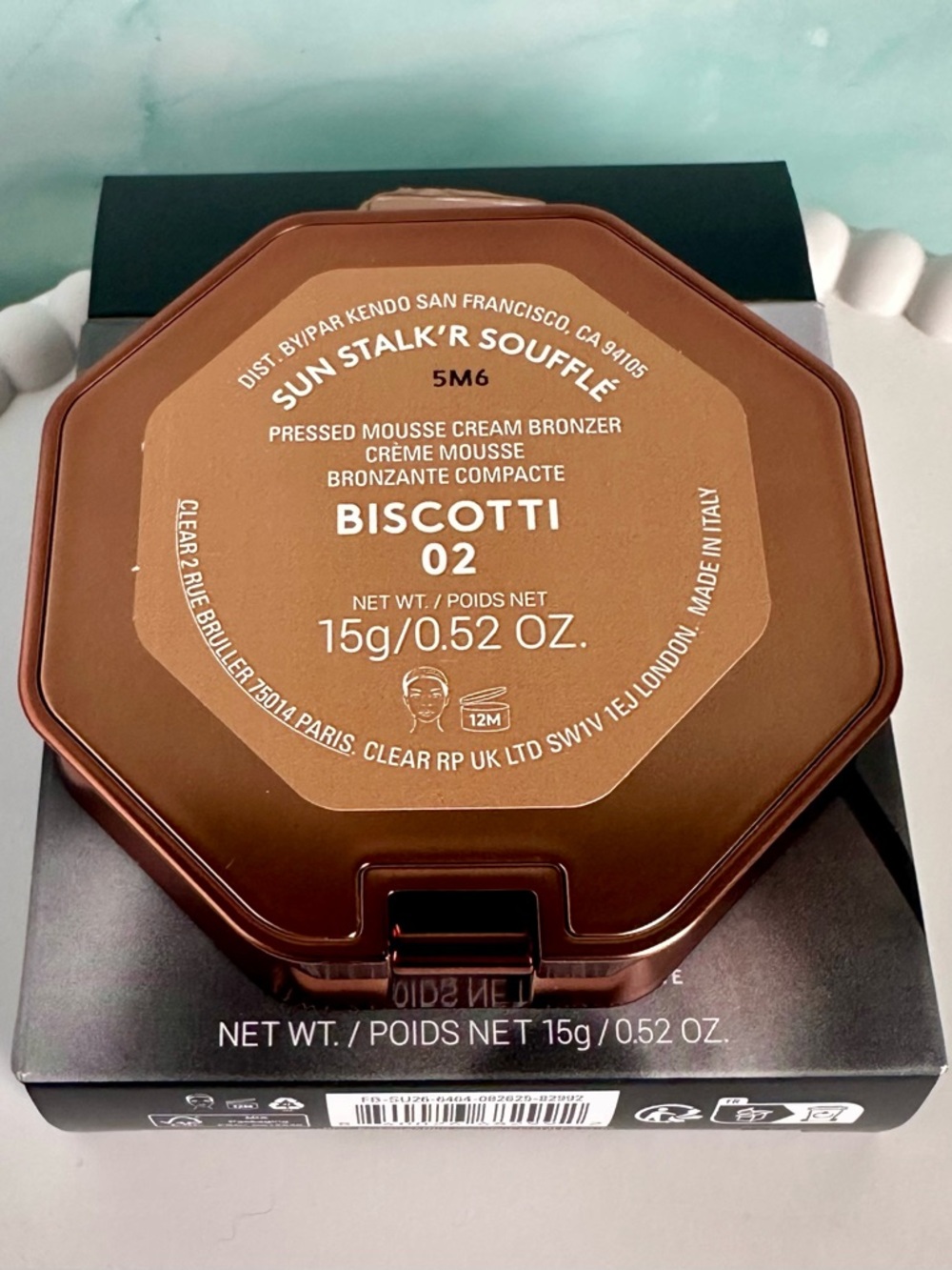 Fenty Beauty Sun Stalk'r Soufflé Bronzer - Biscotti (Warm Brown) .52oz, NIB - Picture 4 of 4